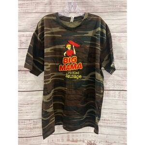 Big Mama Pickled Sausage Camo Graphic T-Shirt Mens 2XL Code Five 3907 Camouflage